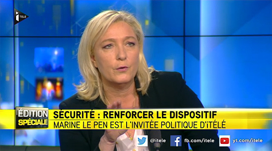 Marine LE PEN iTélé
